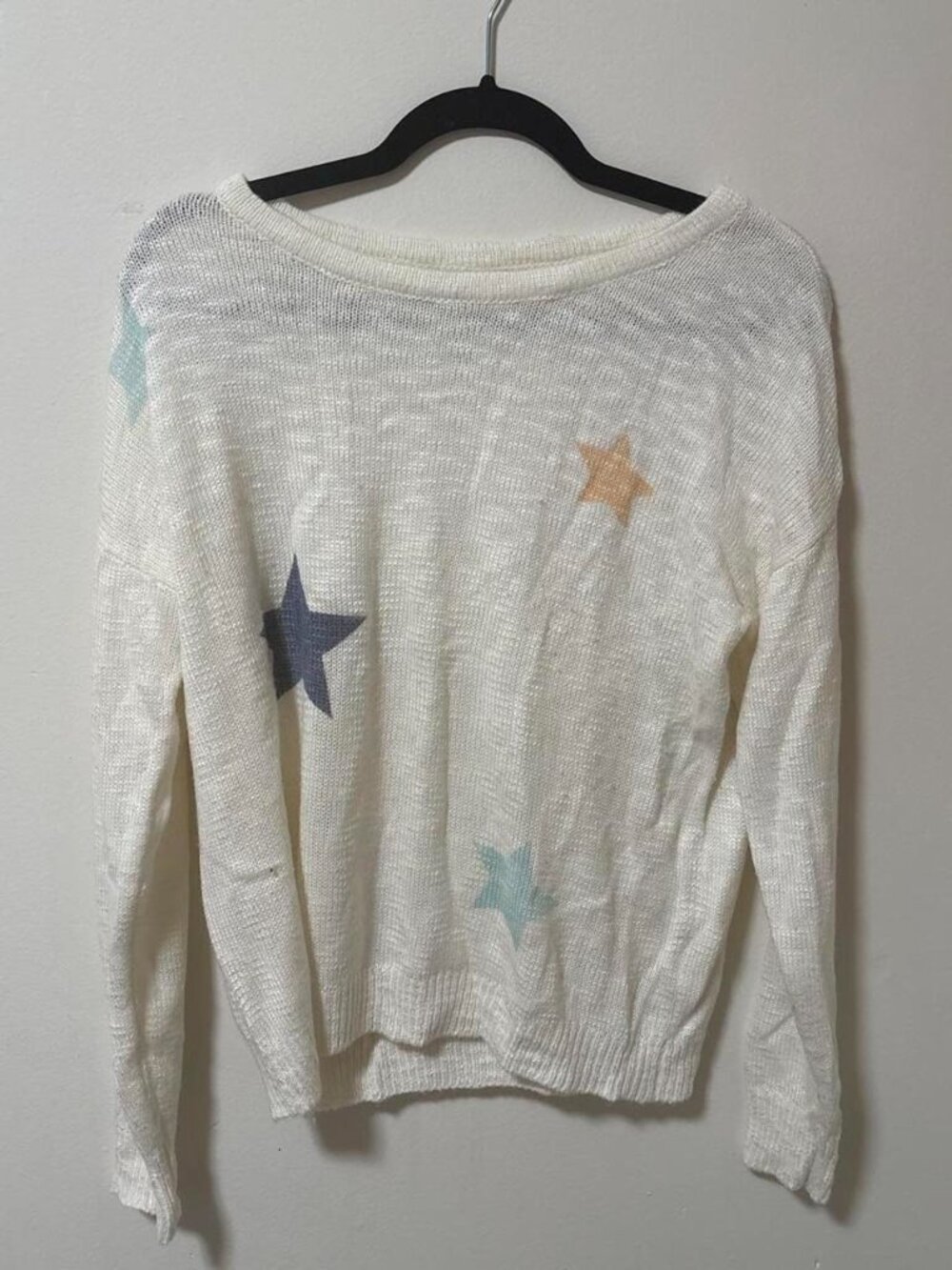 Women's White and Cream Jumper